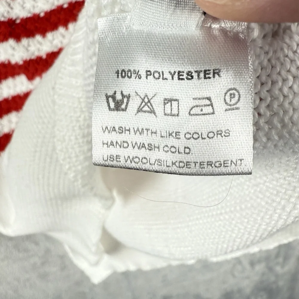 American Flag Sweater Womens L Knit L/S USA Patriotic‎ Holiday Festive Casual - Picture 8 of 8